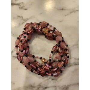 Vintage Multicolor Bohemian Beaded Stretch Bracelet